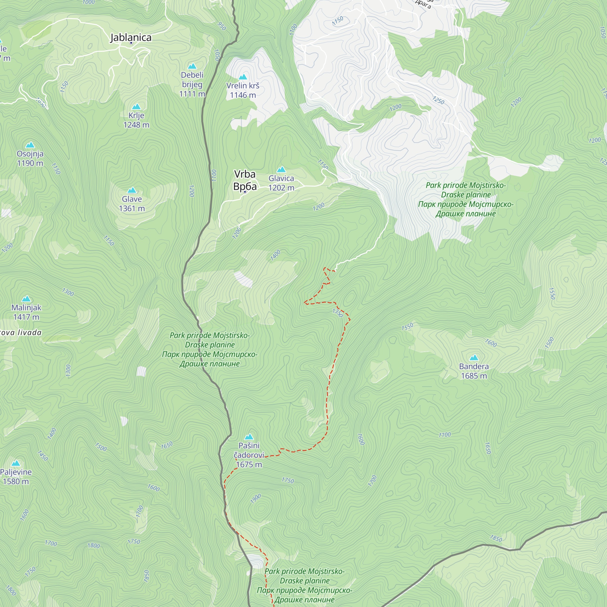 Planinarski dom PD „Sandžak” map