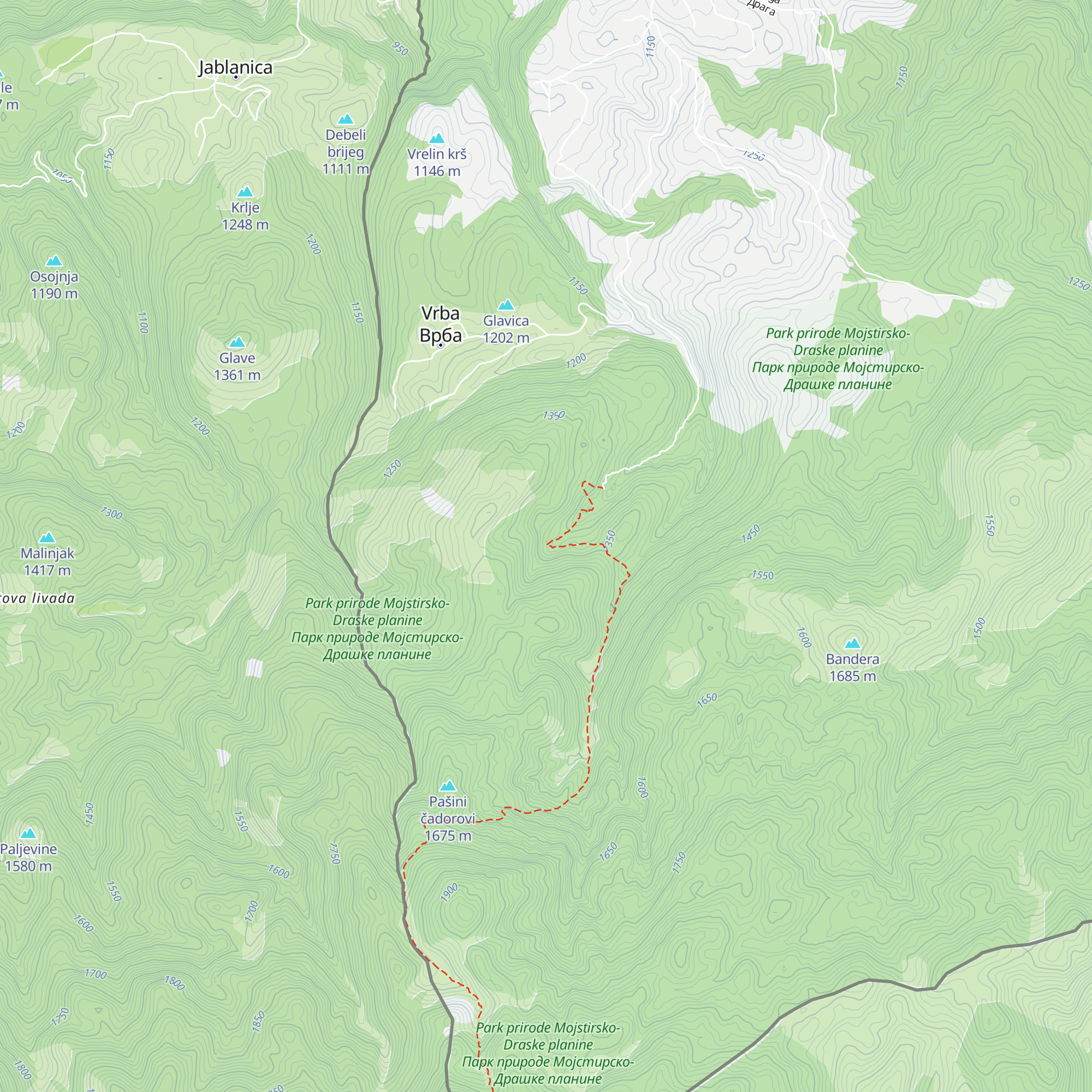 Planinarski dom PD „Sandžak” map