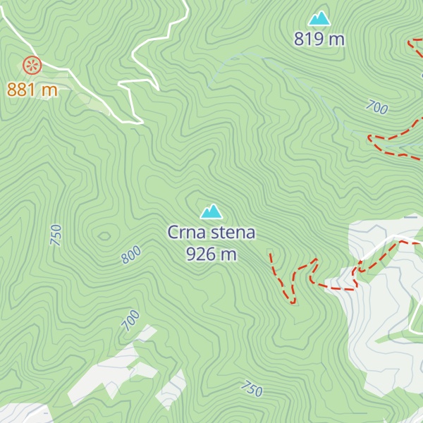 Map of Crna stena