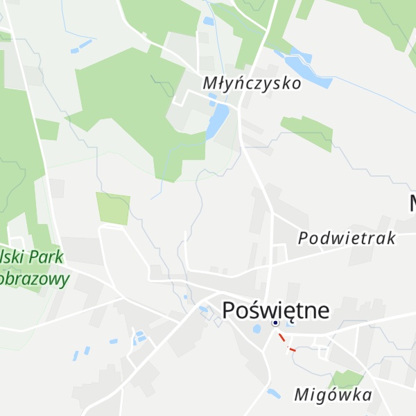 Map of Łysa Góra