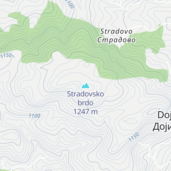 Map of Stradovsko brdo