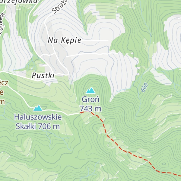 Map of Groń
