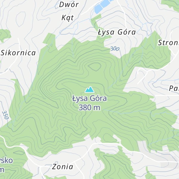 Map of Łysa Góra