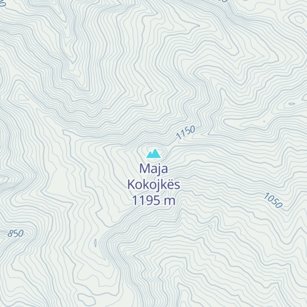Map of Maja Kokojkës