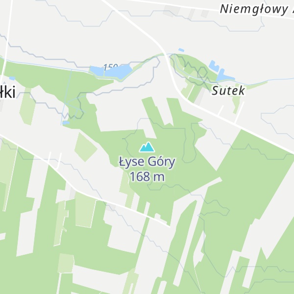 Map of Łyse Góry