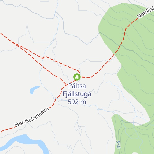 Map of Pältsa Fjällstuga