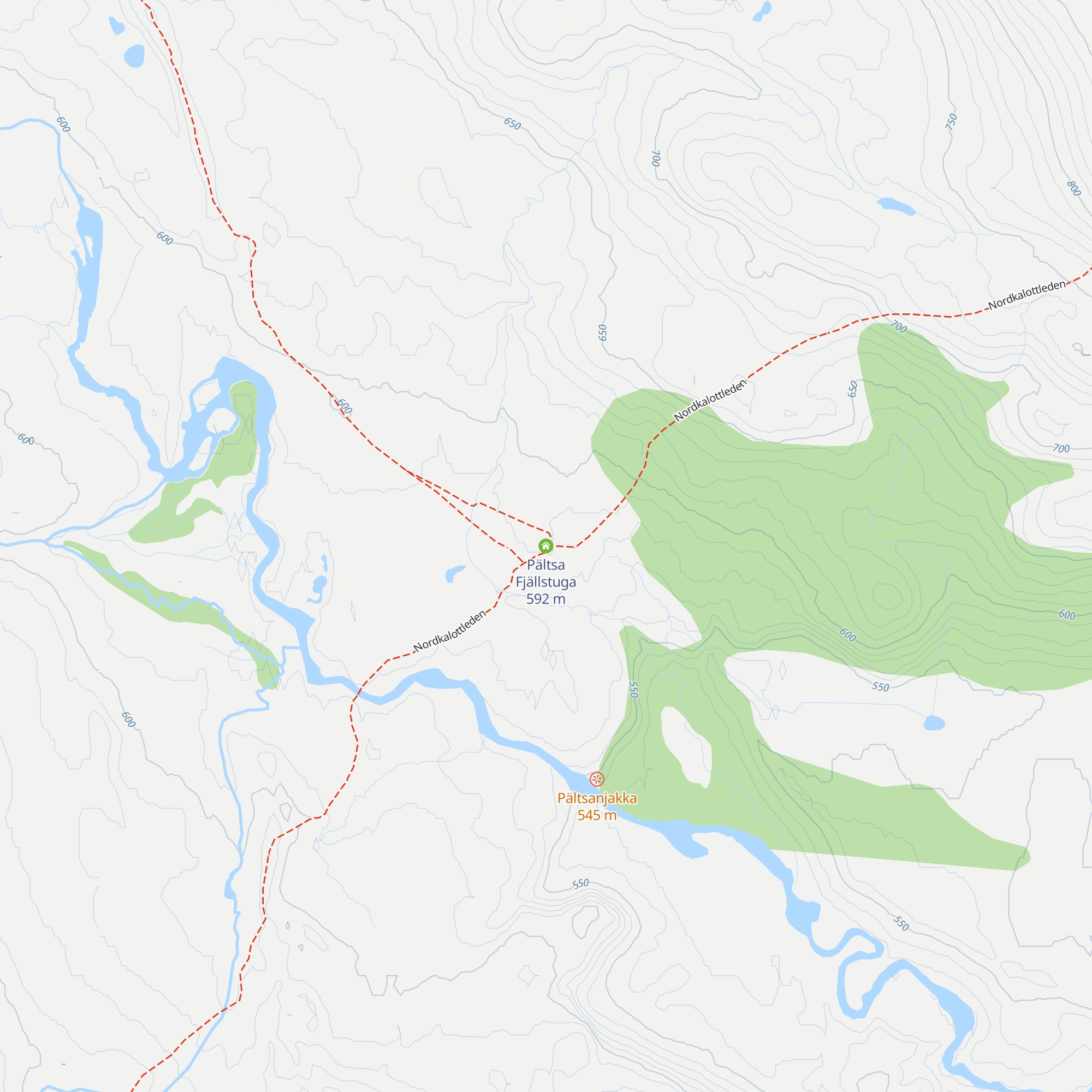 Pältsa Fjällstuga map