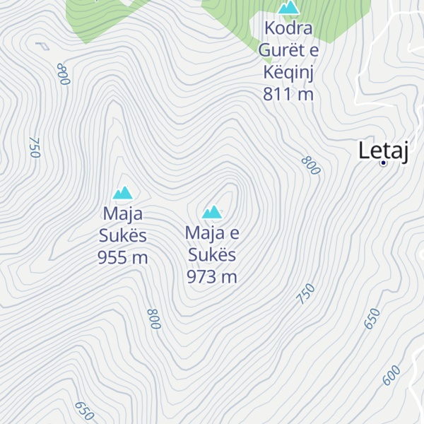 Map of Maja e Sukës