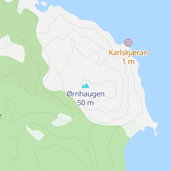 Map of Ørnhaugen