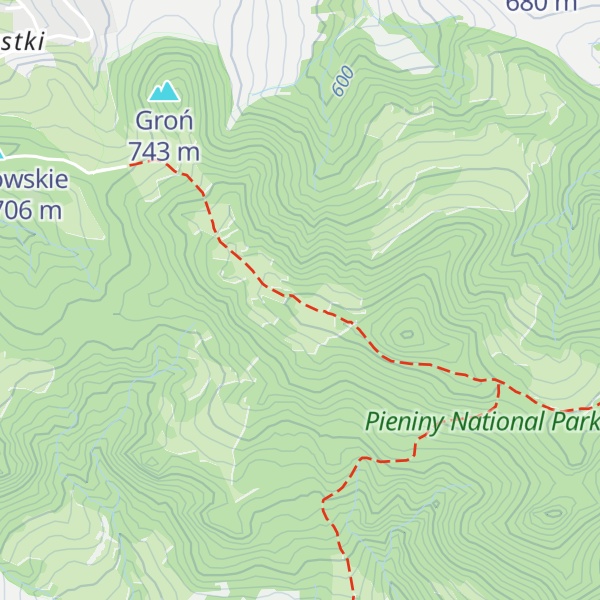 Map of Kozia Góra