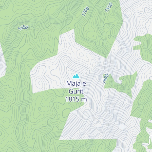Map of Maja e Gurit
