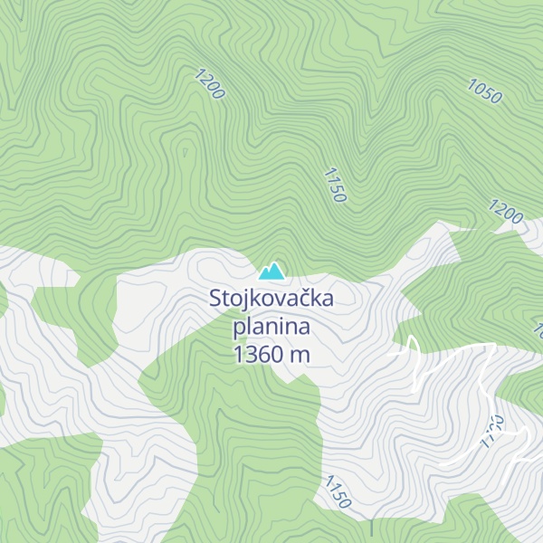 Map of Stojkovačka planina