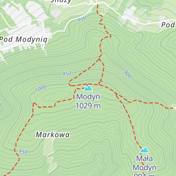 Map of Modyń