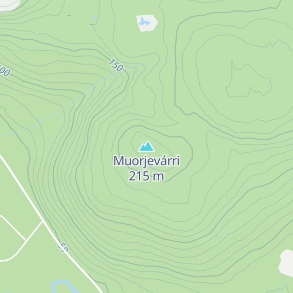 Map of Muorjevárri