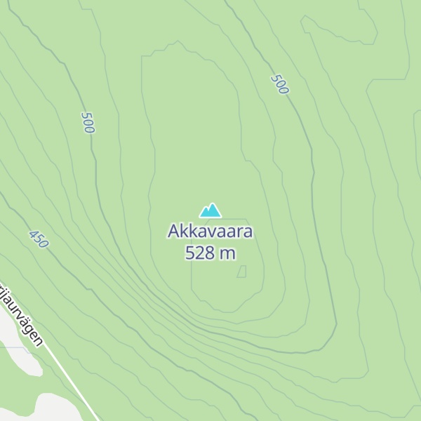 Map of Akkavaara