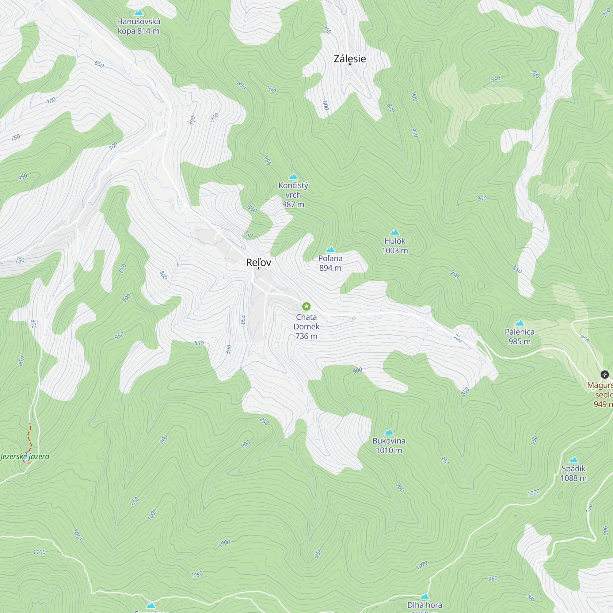 Chata Domek map