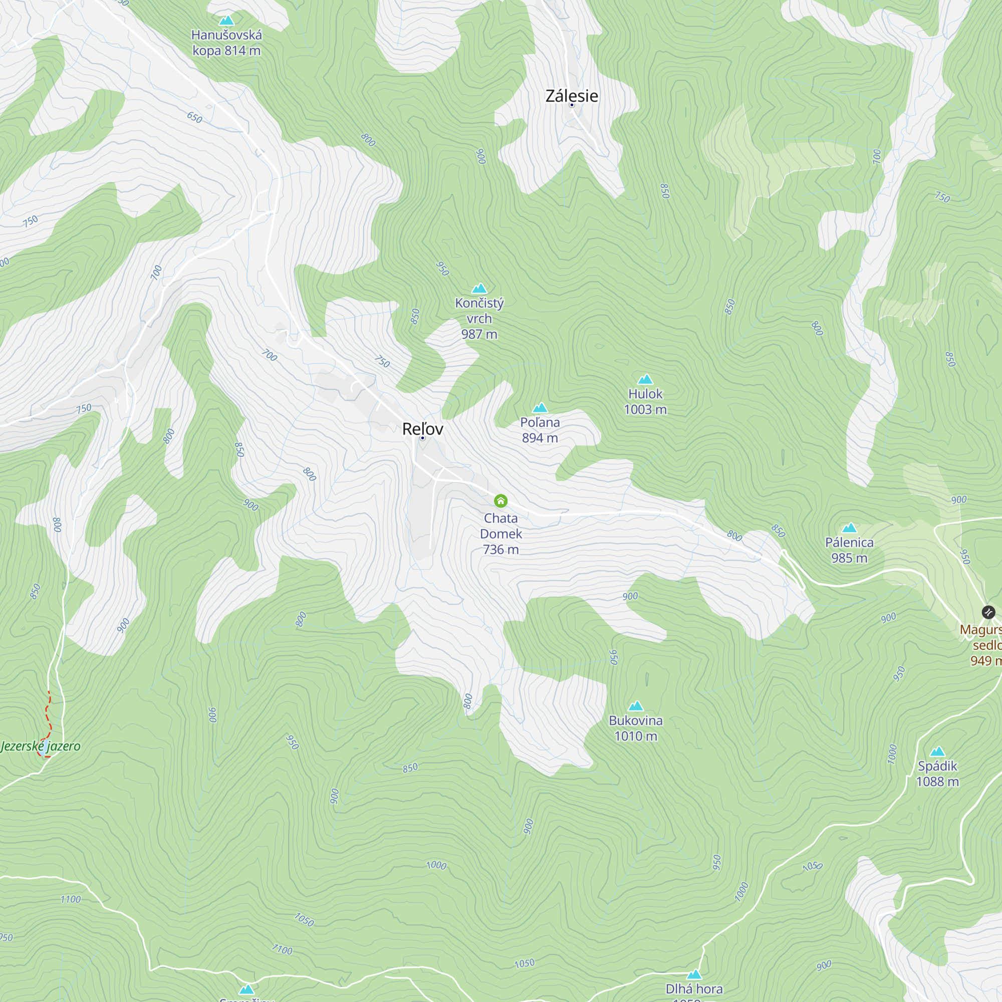 Chata Domek map