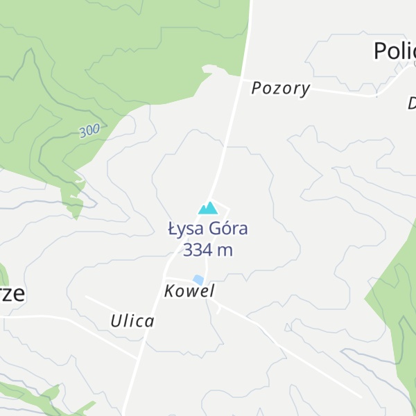 Map of Łysa Góra