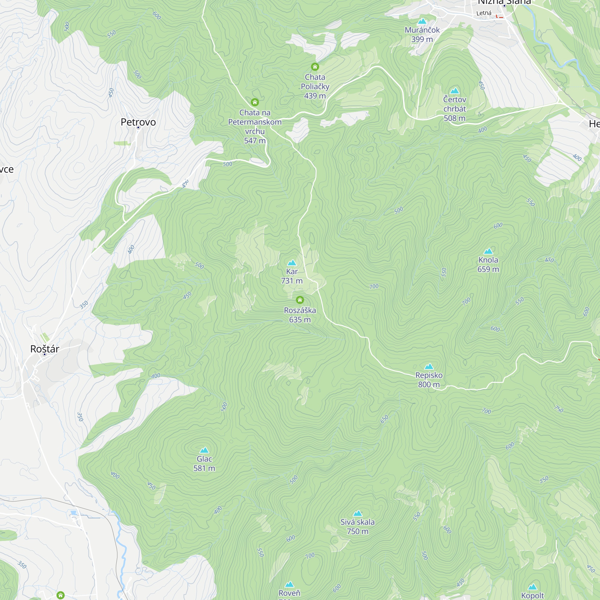 Roszáška map