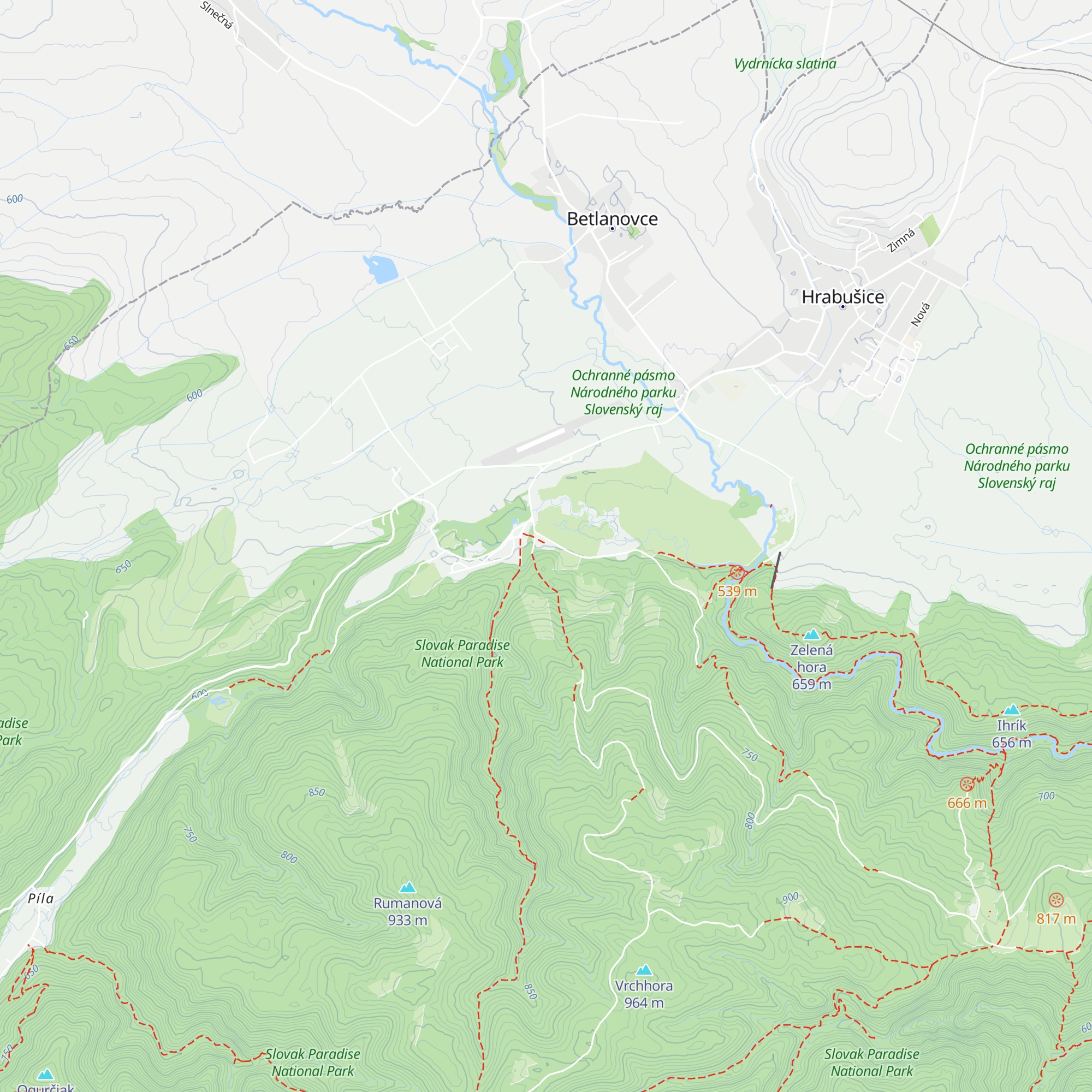 Chata Podlesok map