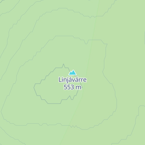 Map of Linjávárre