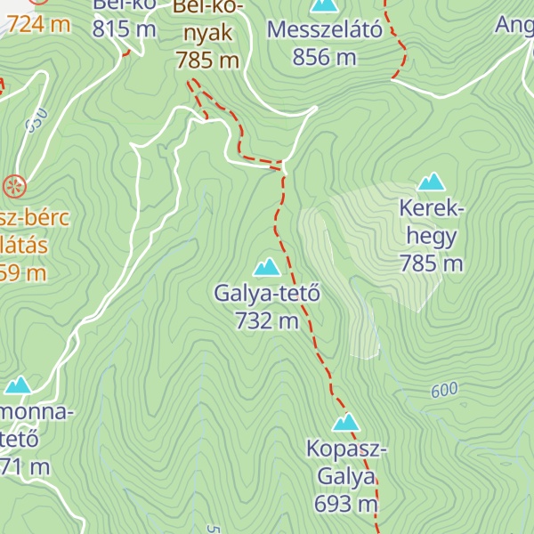 Map of Galya-tető