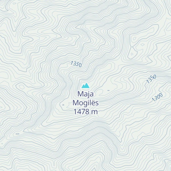 Map of Maja Mogilës