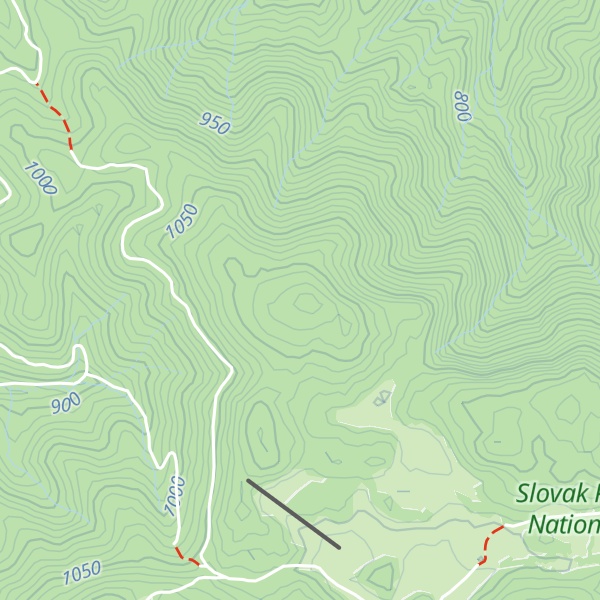 Map of Suchý vrch