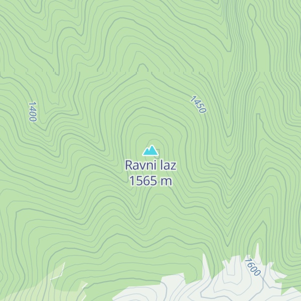 Map of Ravni laz