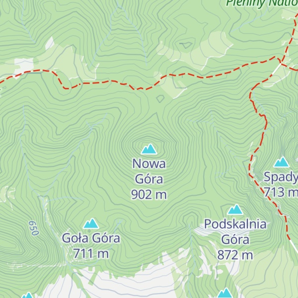 Map of Nowa Góra