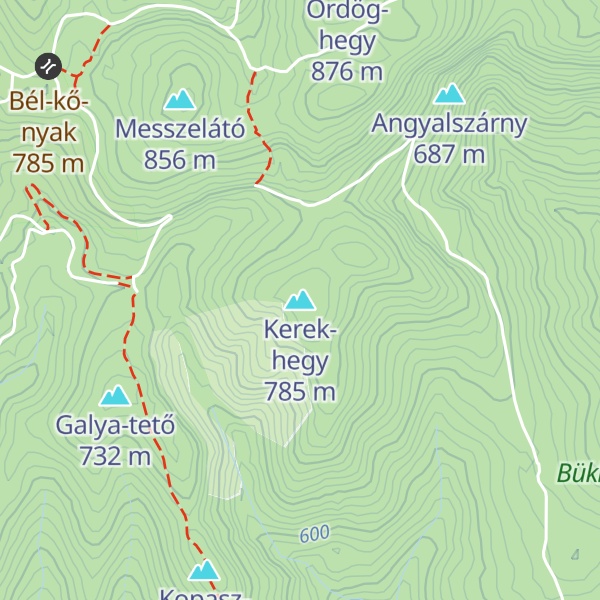 Map of Kerek-hegy