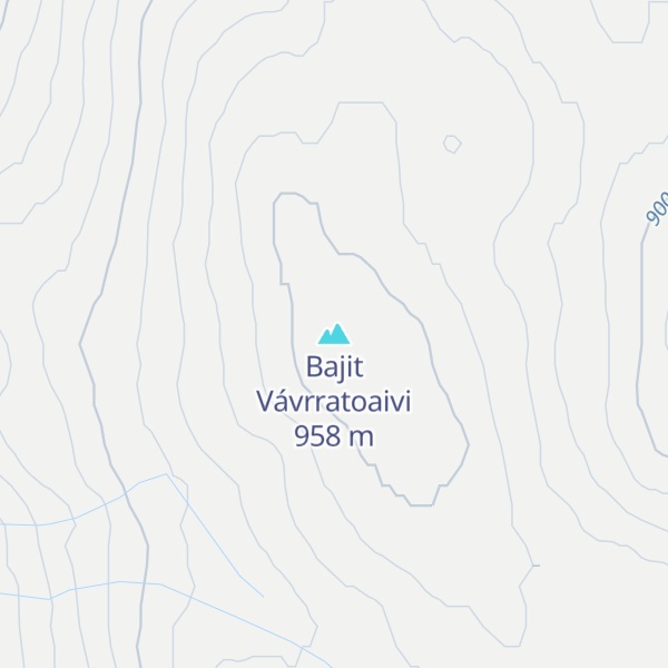 Map of Bajit Vávrratoaivi
