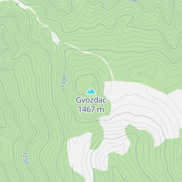 Map of Gvozdac