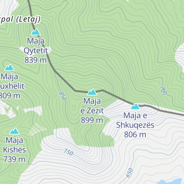 Map of Maja e Zezit