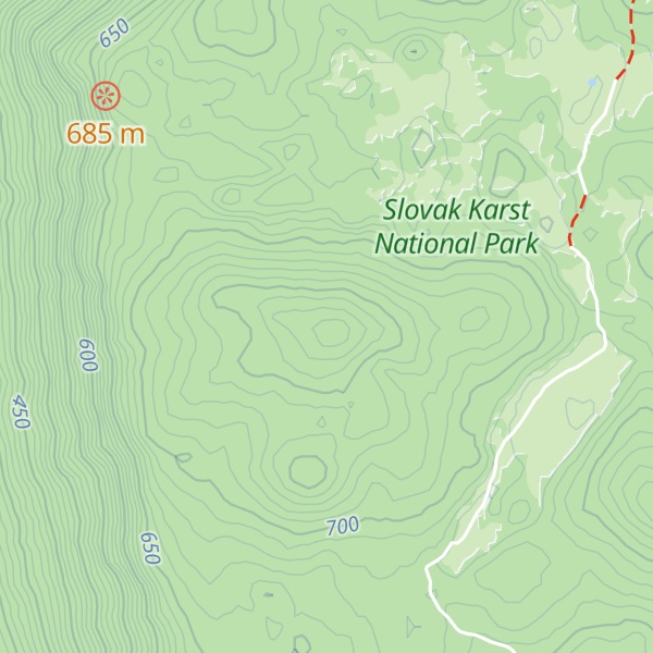 Map of Ostrý vŕšok