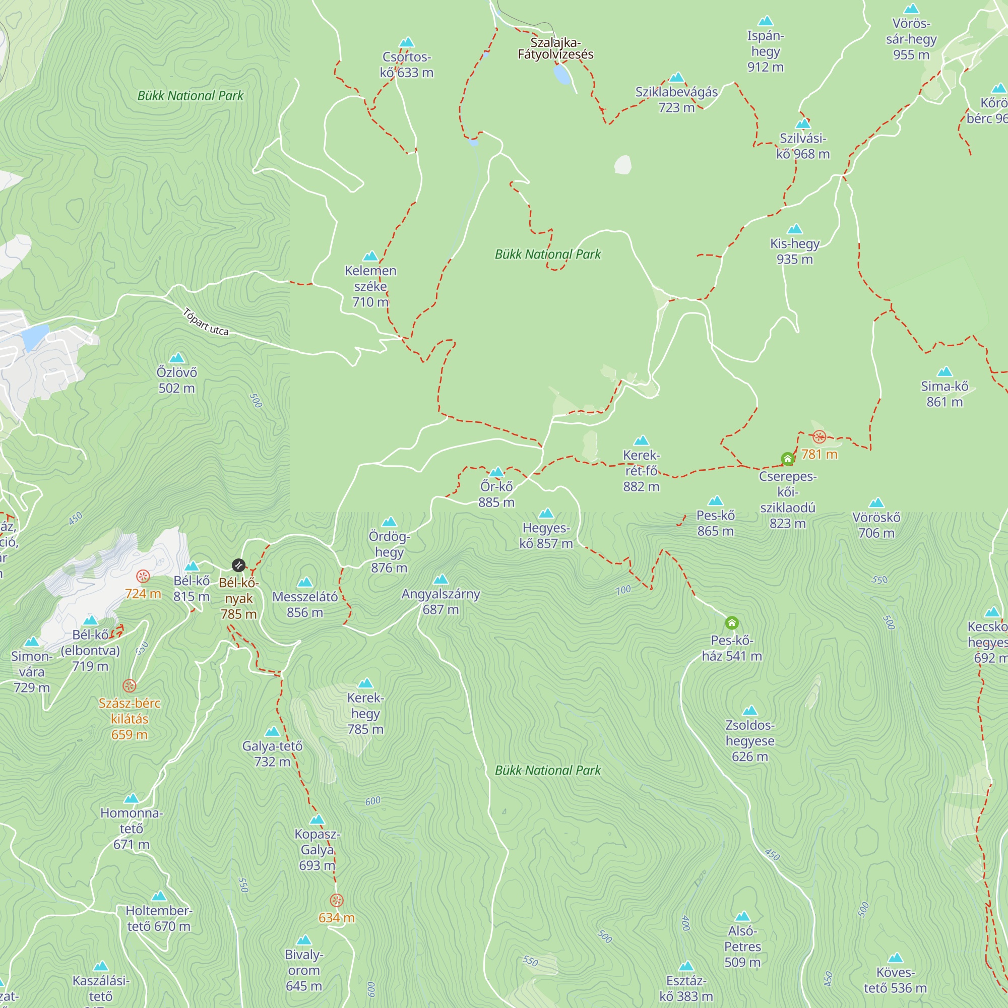 Őr-kő kulcsosház map