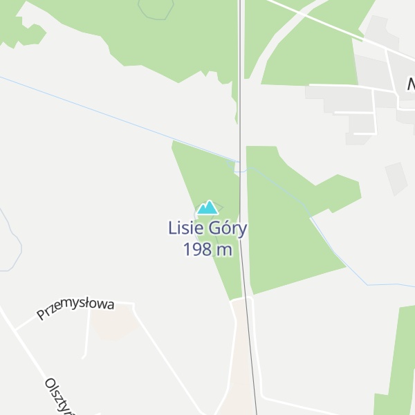 Map of Lisie Góry