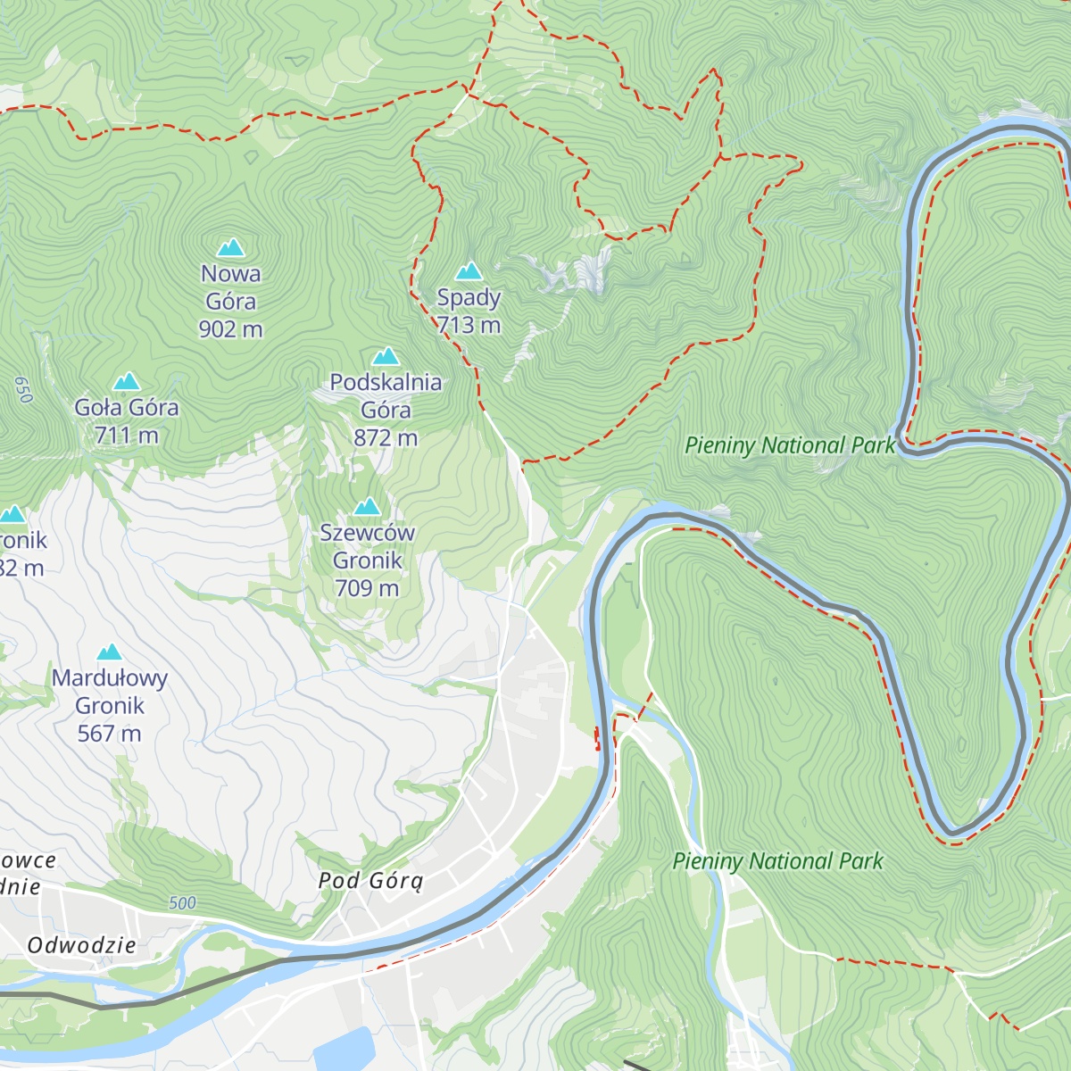 Schronisko PTTK "Trzy Korony" map