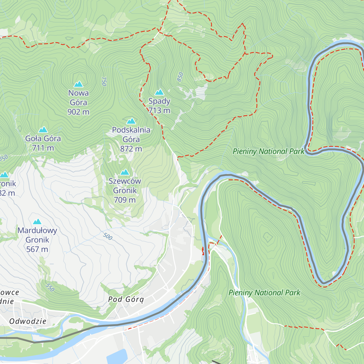 Schronisko PTTK "Trzy Korony" map
