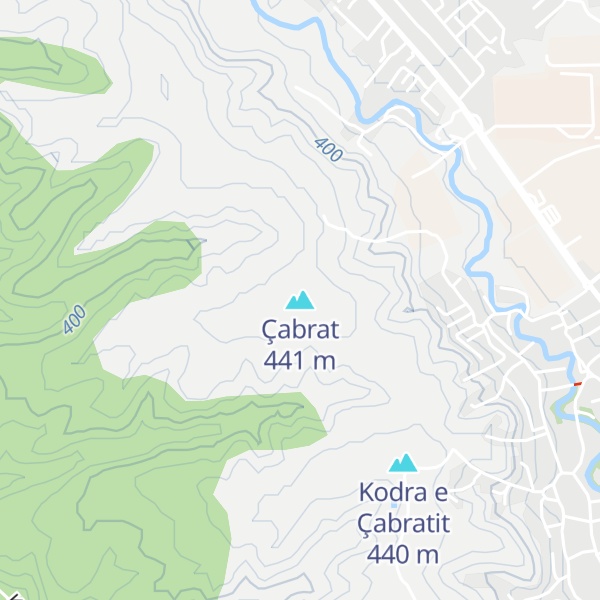 Map of Çabrat