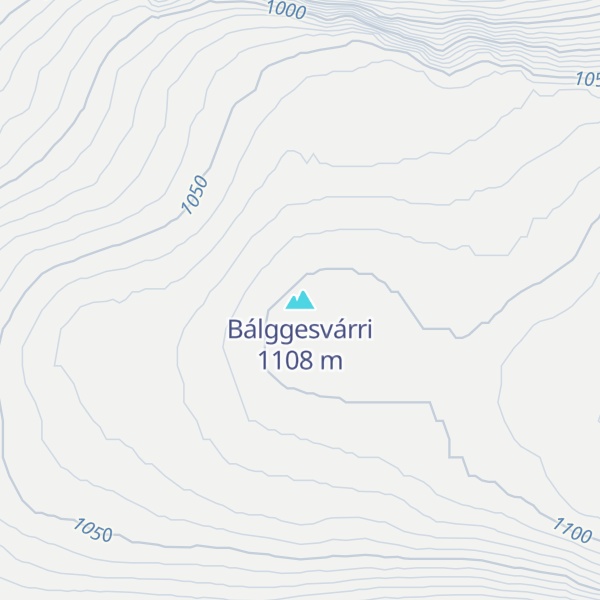 Map of Bálggesvárri