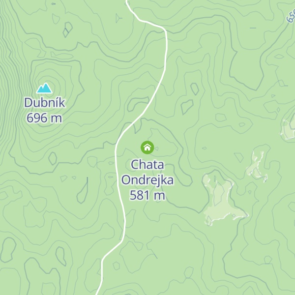 Map of Chata Ondrejka