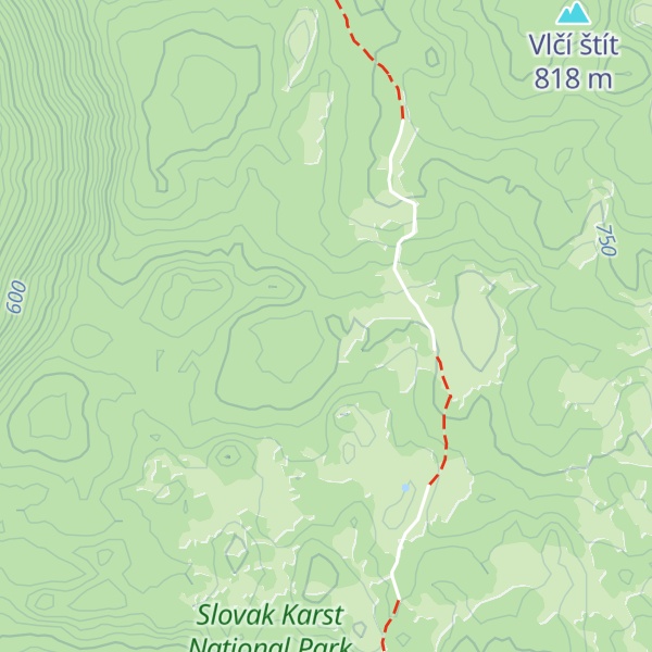 Map of poľovnícka chata Rusnák a Maďari