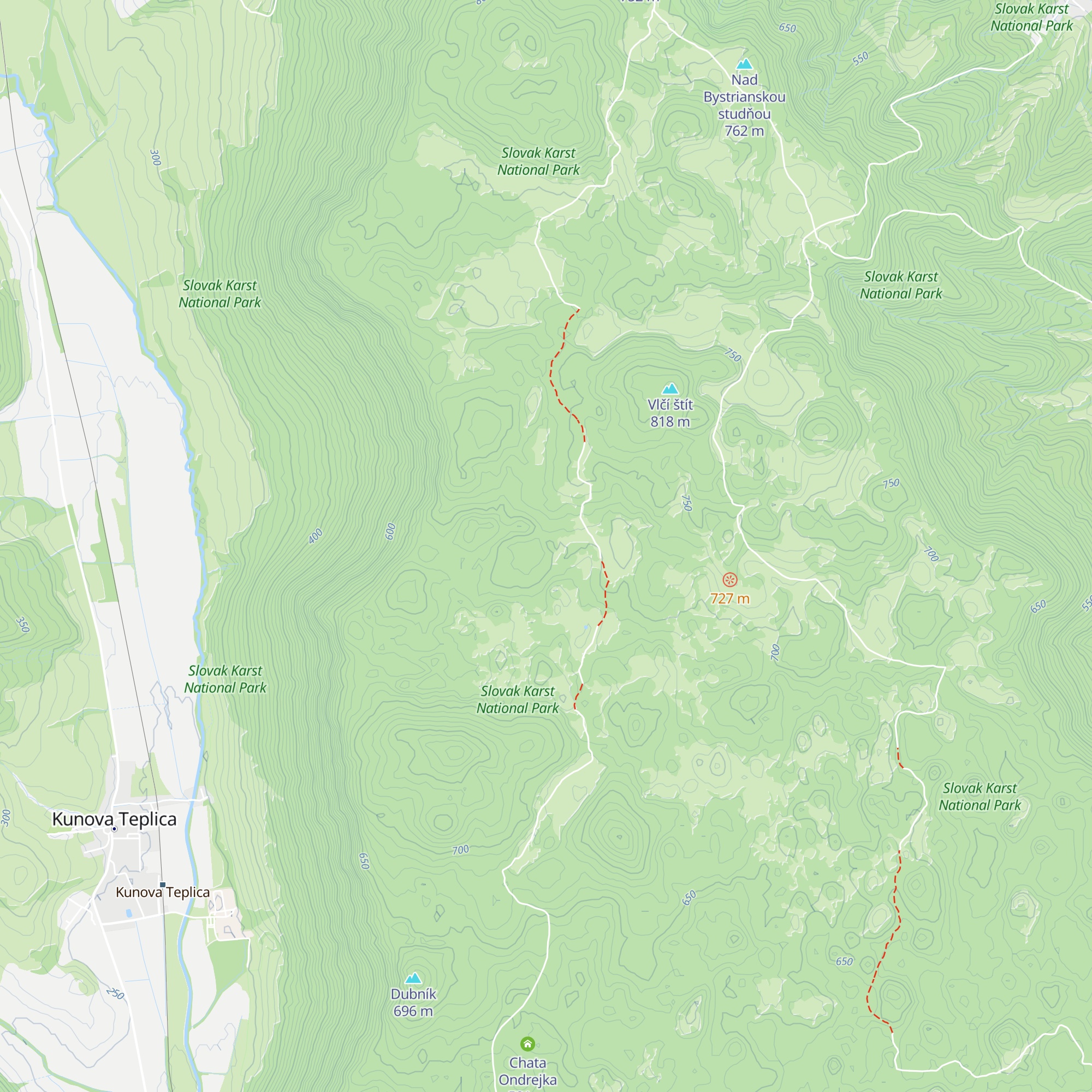 poľovnícka chata Rusnák a Maďari map
