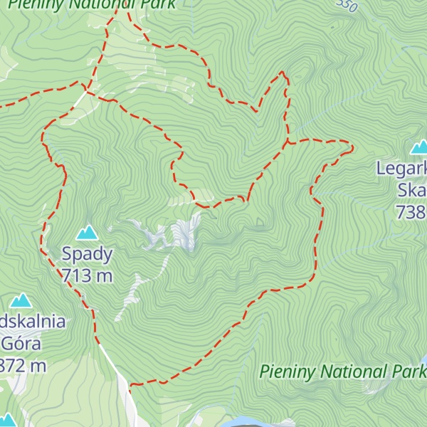 Map of Płaska Skała
