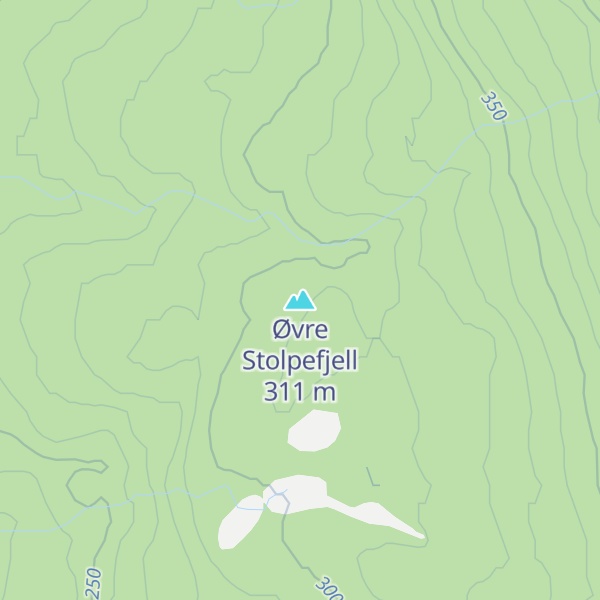 Map of Øvre Stolpefjell