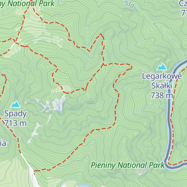 Map of Pańska Skała