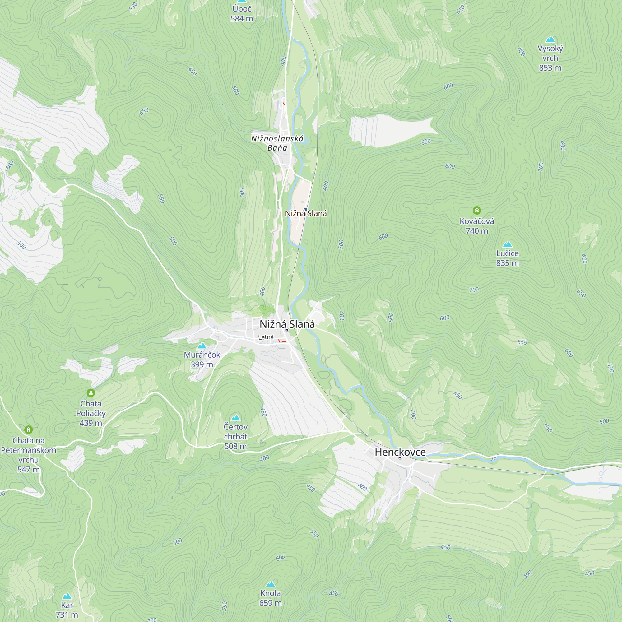 Váha map