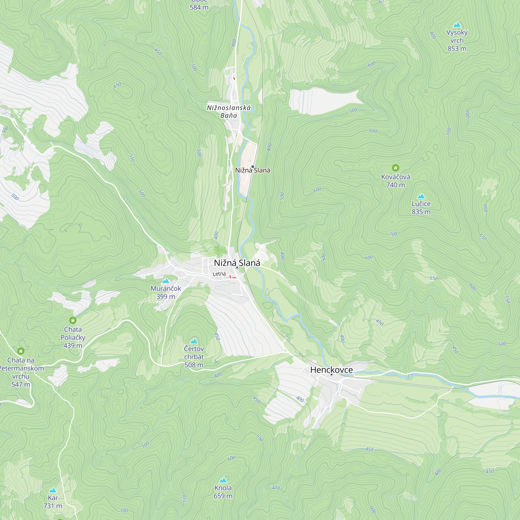 Kravín map