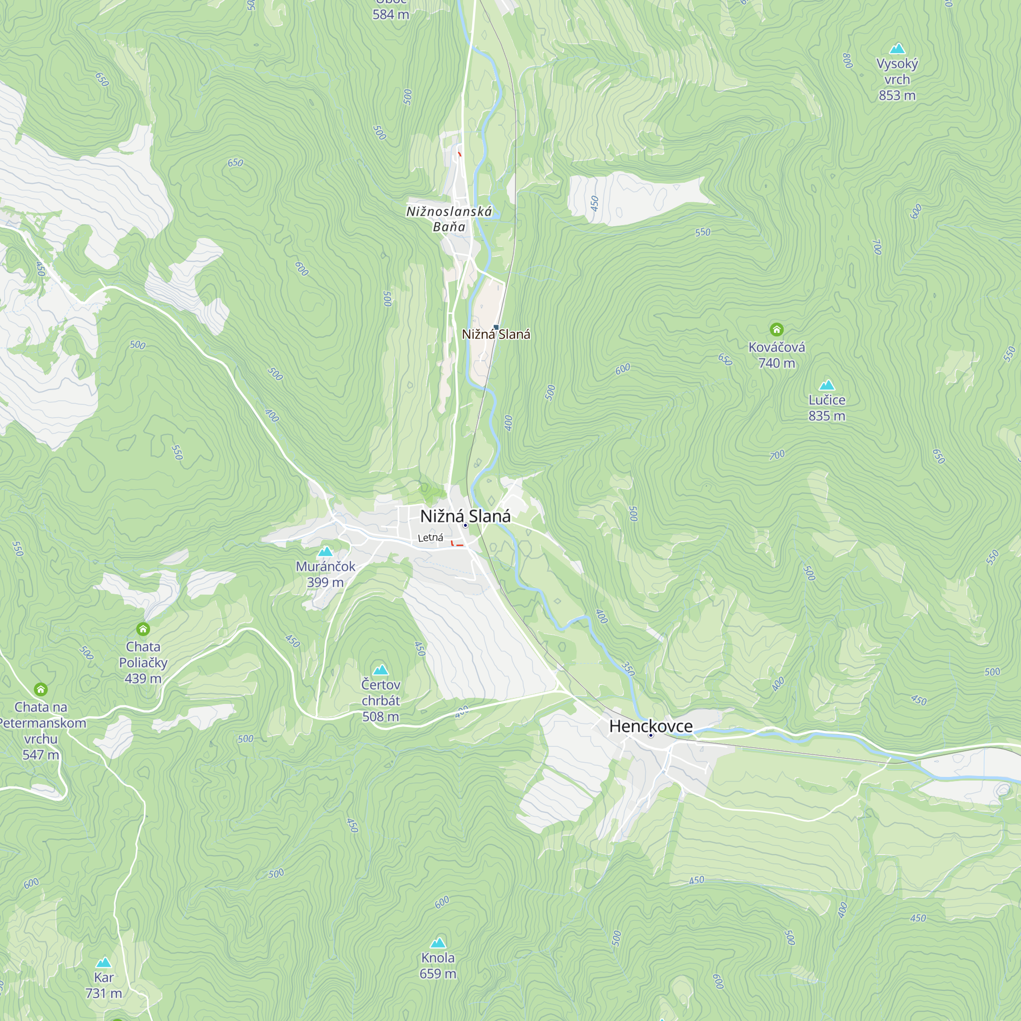 Kravín map